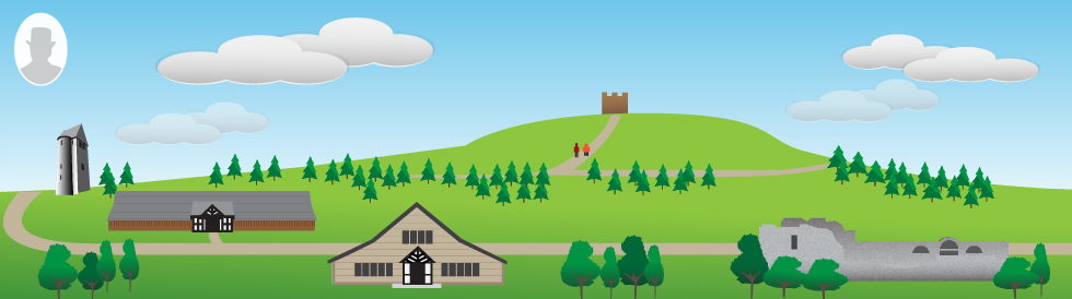 vector image of rivington scenery